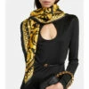 Versace Barocco Silk Scarf -Outlet Versace Store unnamed file 1006
