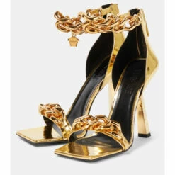 Versace Medusa Chain Metallic Leather Sandals 10 Versace Medusa Chain Metallic Leather Sandals -Outlet Versace Store unnamed file 1059