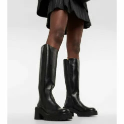 Versace Greca Leather Boots -Outlet Versace Store unnamed file 1063