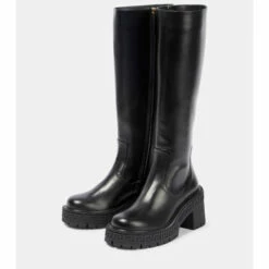 Versace Greca Leather Boots -Outlet Versace Store unnamed file 1064