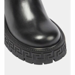 Versace Greca Leather Boots -Outlet Versace Store unnamed file 1065