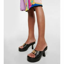 Versace Medusa Biggie Leather Mules -Outlet Versace Store unnamed file 1086