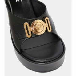 Versace Medusa Biggie Leather Mules -Outlet Versace Store unnamed file 1088