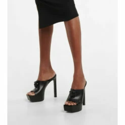 Versace La Medusa Leather Platform Sandals -Outlet Versace Store unnamed file 1091