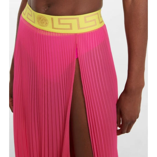 Versace Greca Pleated Beach Cover-up 5 Versace Greca Pleated Beach Cover-up - Image 3