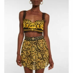 Versace High-rise Printed Miniskirt