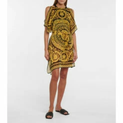 Versace Printed Silk Kaftan -Outlet Versace Store unnamed file 1118