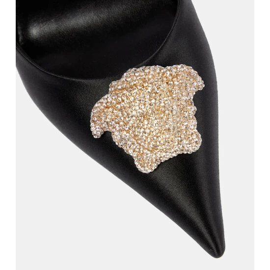 Versace La Medusa Satin Slingback Pumps 7 Versace La Medusa Satin Slingback Pumps - Image 5