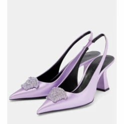 Versace La Medusa Satin Slingback Pumps -Outlet Versace Store unnamed file 1139