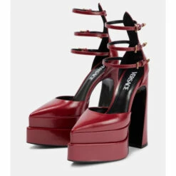 Versace Aevitas Pointy Leather Platform Pumps -Outlet Versace Store unnamed file 1144