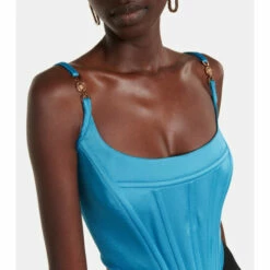 Versace Medusa Satin Bustier -Outlet Versace Store unnamed file 1148