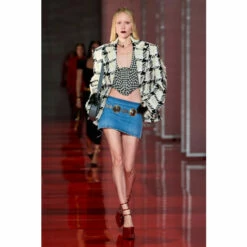 Versace Medusa Checked Tweed Blazer -Outlet Versace Store unnamed file 1165