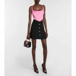 Versace Medusa Silk Satin Corset