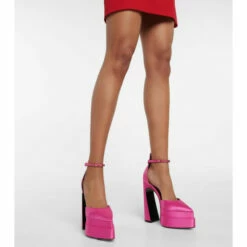 Versace Aevitas Pointy Satin Platform Pumps -Outlet Versace Store unnamed file 1178