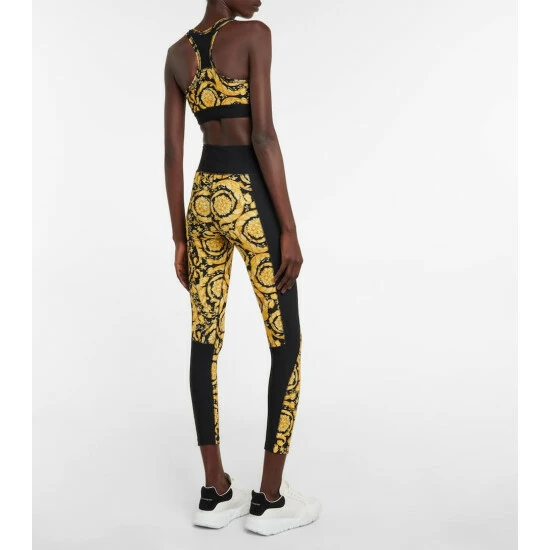 Versace Barocco Paneled High-rise Leggings 4 Versace Barocco Paneled High-rise Leggings - Image 2