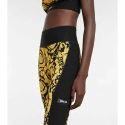 Versace Barocco Paneled High-rise Leggings 8 Versace Barocco Paneled High-rise Leggings -Outlet Versace Store unnamed file 1193