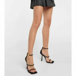 Versace Fendace Embellished Satin Sandals -Outlet Versace Store unnamed file 1236