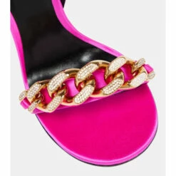 Versace Medusa Chain Satin Sandals -Outlet Versace Store unnamed file 1251