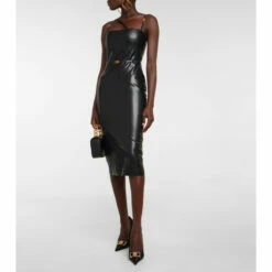 Versace Medusa Latex Midi Dress