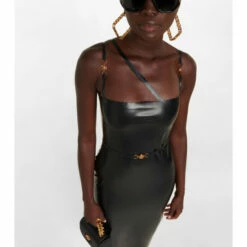Versace Medusa Latex Midi Dress -Outlet Versace Store unnamed file 1277