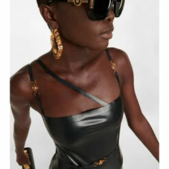 Versace Medusa Latex Midi Dress -Outlet Versace Store unnamed file 1278