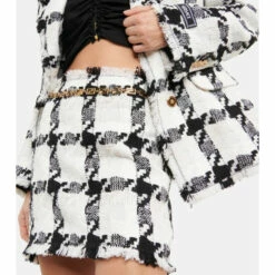 Versace Tweed Miniskirt -Outlet Versace Store unnamed file 1281