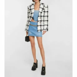 Versace Low-rise Denim Miniskirt