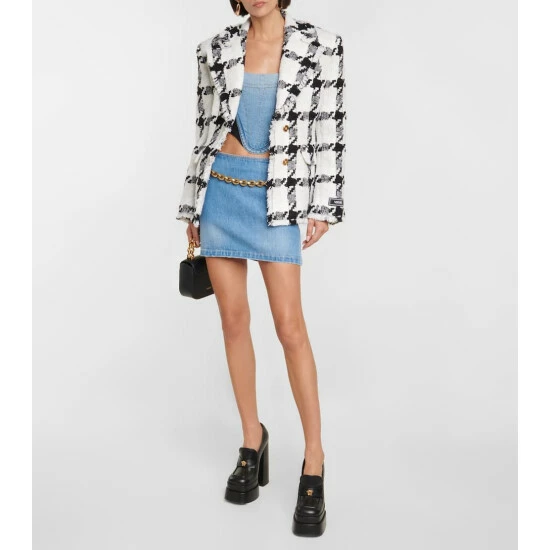 Versace Low-rise Denim Miniskirt 3 Versace Low-rise Denim Miniskirt