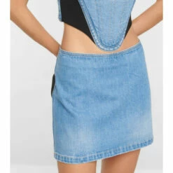 Versace Low-rise Denim Miniskirt 9 Versace Low-rise Denim Miniskirt -Outlet Versace Store unnamed file 1285