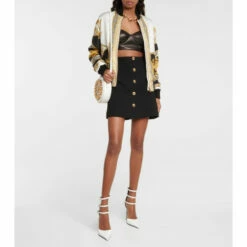 Versace Pin-Point Buckled Leather Pumps