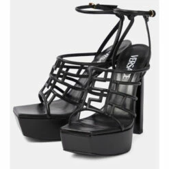 Versace Greca Maze Leather Platform Sandals 10 Versace Greca Maze Leather Platform Sandals -Outlet Versace Store unnamed file 1301