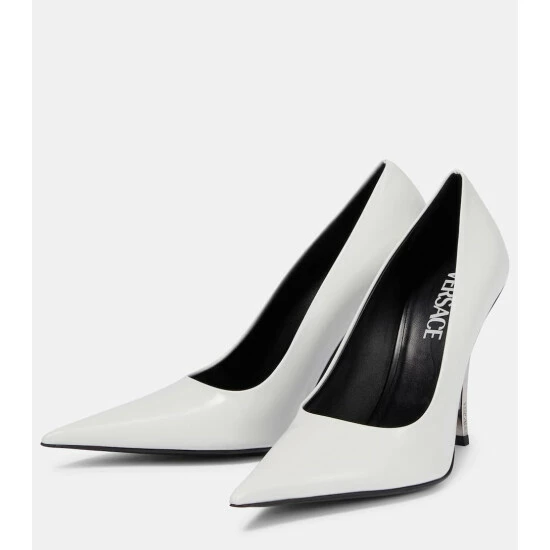 Versace Pin-Point Leather Pumps 6 Versace Pin-Point Leather Pumps - Image 4