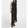Versace Halterneck Beach Maxi Dress -Outlet Versace Store unnamed file 132