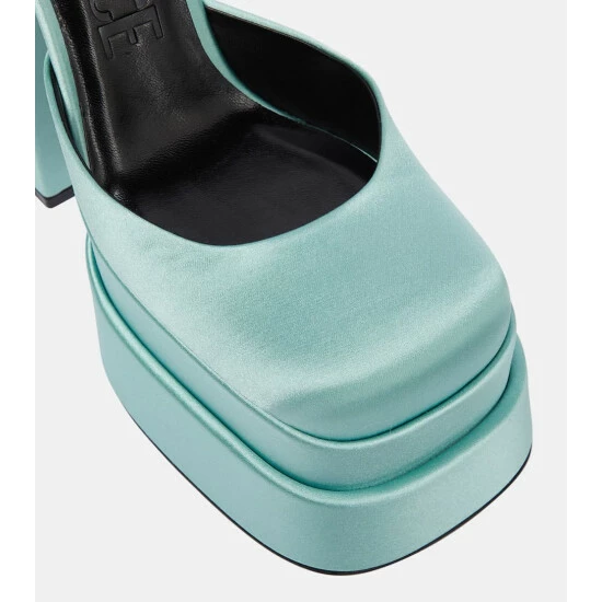 Versace Medusa Aevitas Satin Platform Pumps 7 Versace Medusa Aevitas Satin Platform Pumps - Image 5