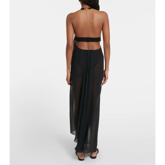 Versace Halterneck Beach Maxi Dress 4 Versace Halterneck Beach Maxi Dress - Image 2