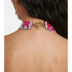 Versace Printed Midi Dress -Outlet Versace Store unnamed file 1332