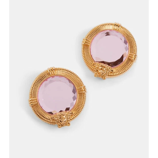 Versace Medusa Biggie Crystal Earrings 5 Versace Medusa Biggie Crystal Earrings - Image 3