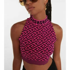 Versace La Greca Crop Top 8 Versace La Greca Crop Top -Outlet Versace Store unnamed file 1360