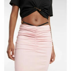 Versace Ruched Midi Skirt -Outlet Versace Store unnamed file 1364