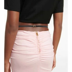 Versace Ruched Midi Skirt -Outlet Versace Store unnamed file 1365