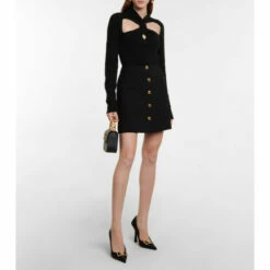 Versace Cutout Wool And Cashmere Sweater