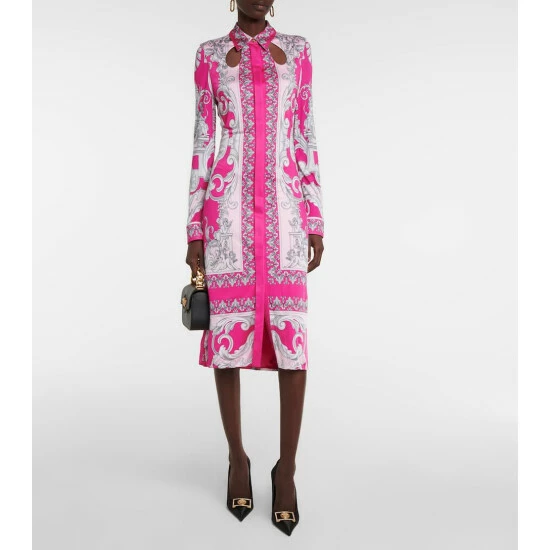 Versace Printed Shirt Dress 3 Versace Printed Shirt Dress