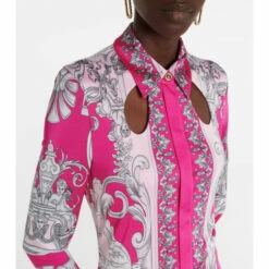 Versace Printed Shirt Dress 7 Versace Printed Shirt Dress -Outlet Versace Store unnamed file 1386