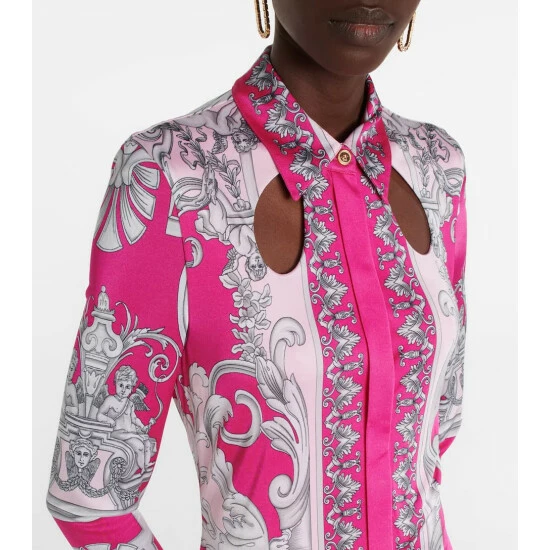 Versace Printed Shirt Dress 5 Versace Printed Shirt Dress - Image 3
