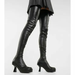 Versace Leather Over-the-knee Boots -Outlet Versace Store unnamed file 1395