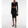 Versace Ruched Midi Skirt -Outlet Versace Store unnamed file 1415