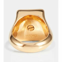 Versace Medusa Crystal-embellished Tile Ring -Outlet Versace Store unnamed file 143