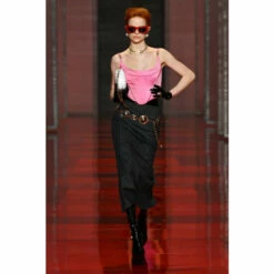 Versace Pinstriped Wool Midi Skirt -Outlet Versace Store unnamed file 1433