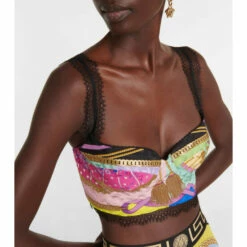 Versace I Ventagli Satin Bralette -Outlet Versace Store unnamed file 1436