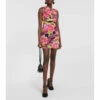 Versace Floral-print Jersey Minidress -Outlet Versace Store unnamed file 144